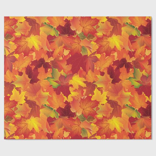 Abstract herfstpatroon cadeaupapier (Vlak)