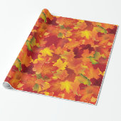 Abstract herfstpatroon cadeaupapier (Uitgerold)