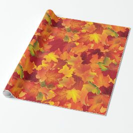 Abstract herfstpatroon cadeaupapier