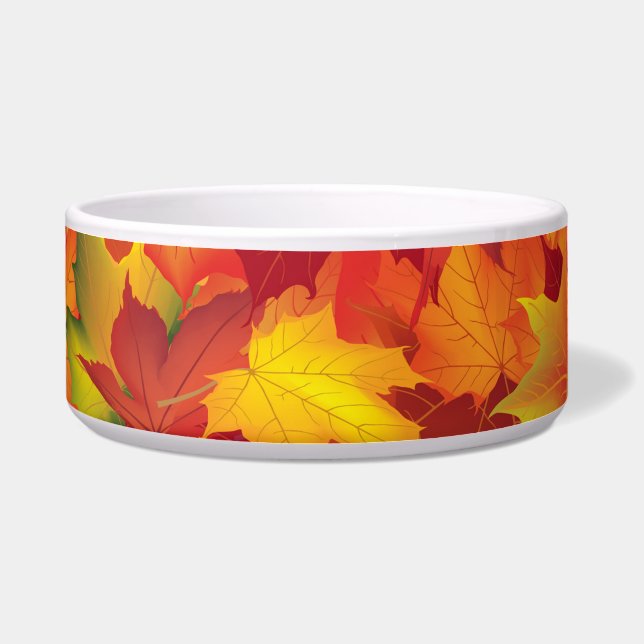 Abstract herfstpatroon voerbakje (Voorkant)