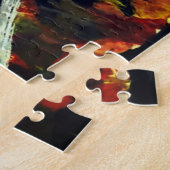 Abstract Herfstpuzzel - Geschilderd Legpuzzel (Zijkant)