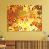 Abstract herfstschilderij canvas afdruk (Insitu (Woonkamer))