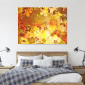 Abstract herfstschilderij canvas afdruk (Insitu (Slaapkamer))