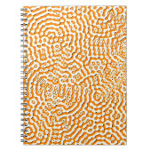 Abstract herhalend, eindeloos naadloos structuurwa notitieboek (Voorkant)