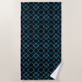 Abstract Herhalend Patroon Geometrische Eclipse Li Strandlaken (Voorkant)