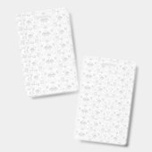 Abstract herhalingspatroon van gestileerde vormen badge (Voor- en achterkant)