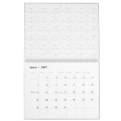 Abstract herhalingspatroon van klein, verspreid, d kalender (Mar 2027)