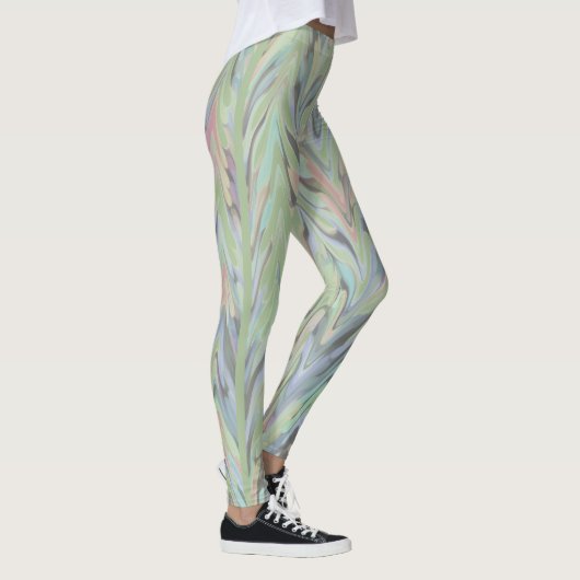 Abstract Herringbone - fern Leggings (Rechts)