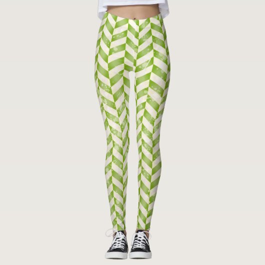 Abstract herringbone in griekenland leggings (Voorkant)