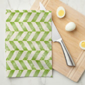 Abstract herringbone in griekenland theedoek (Quarter Fold)