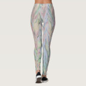 Abstract herringbone — roos/breed leggings (Achterkant)