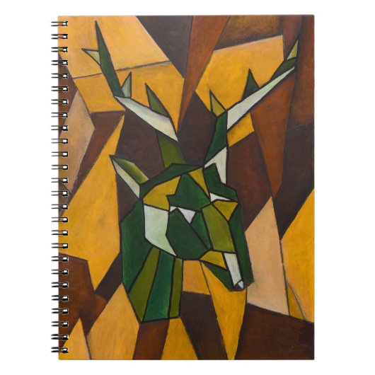Abstract hertenspiraal Notitieboek (Voorkant)