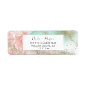 Abstract het Etiket van de Terugkeer van de Waterv (Voorkant)