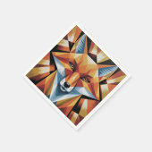 Abstract het Fox kubistische papier Servet (Hoek)