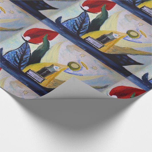 Abstract het Schilderen Verpakkend Document Cadeaupapier (Hoek)