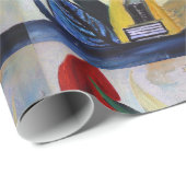 Abstract het Schilderen Verpakkend Document Cadeaupapier (Rol Hoek)