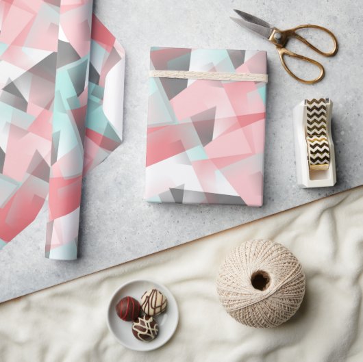 Abstract Heup Modern Geometrisch Kunstpatroon Cadeaupapier (Crafts)