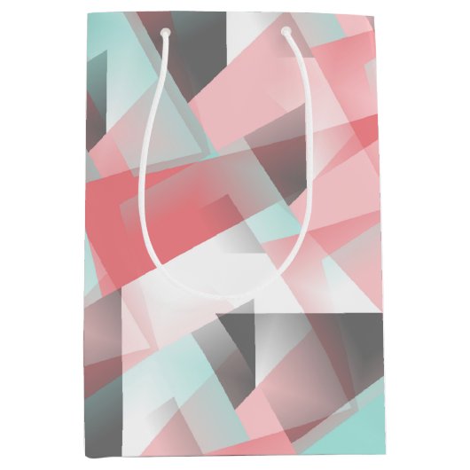 Abstract Heup Modern Geometrisch Kunstpatroon Medium Cadeauzakje (Voorkant)