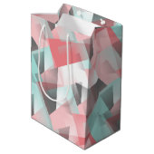 Abstract Heup Modern Geometrisch Kunstpatroon Medium Cadeauzakje (Achterkant Gekanteld)