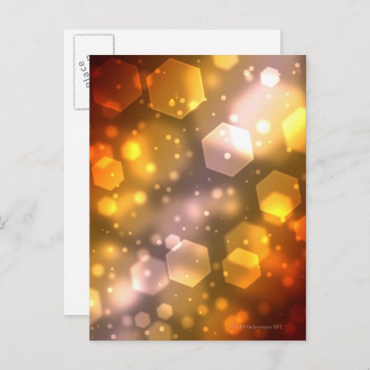 Abstract Hexagon Briefkaart (Voorkant / Achterkant)