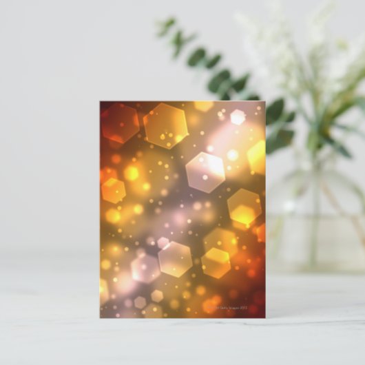 Abstract Hexagon Briefkaart (Staand voorkant)