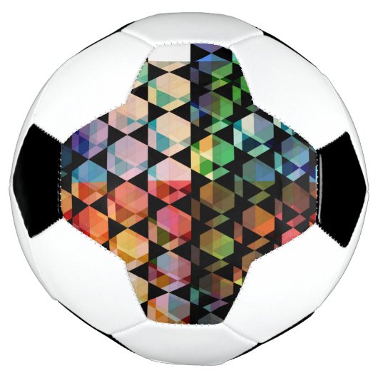 Abstract hexagon grafisch ontwerp voetbal (Gedraaid)
