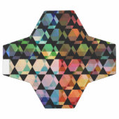 Abstract hexagon grafisch ontwerp voetbal (Enkel)