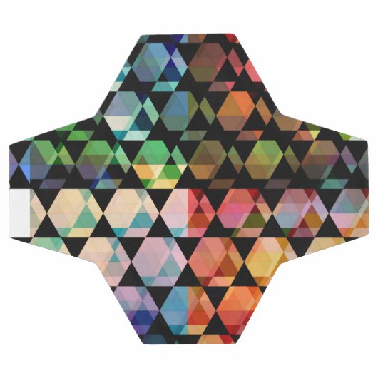 Abstract hexagon grafisch ontwerp voetbal (Enkel)
