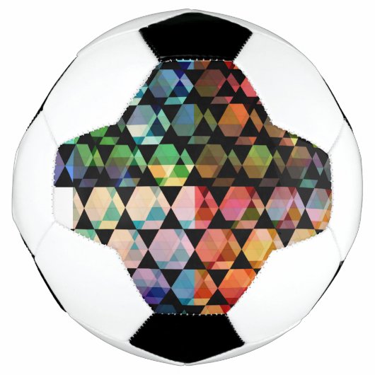 Abstract hexagon grafisch ontwerp voetbal (Voorkant)