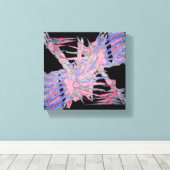 Abstract Hidden Harmony Canvas Afdruk (Insitu (Houten vloer))