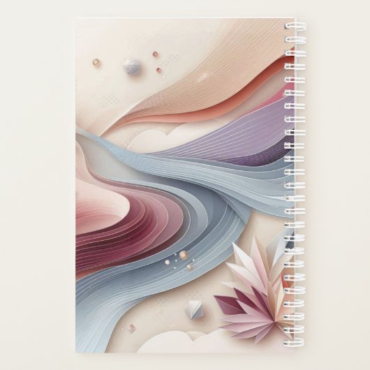 Abstract Hills & Elements Planner (Achterkant)