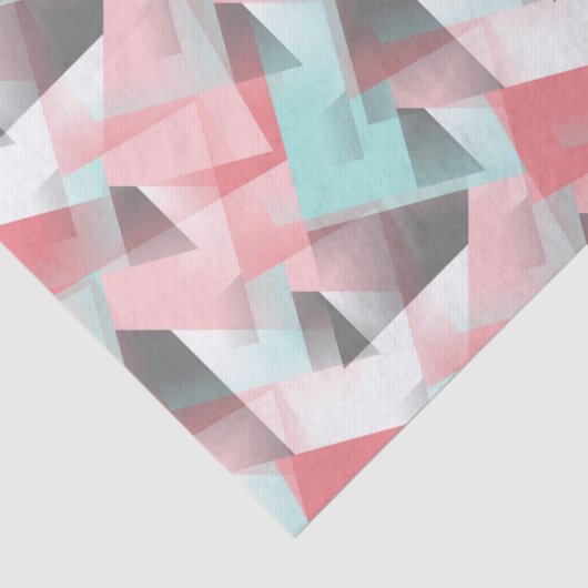 Abstract Hip Modern Geometric Mosaic Art Pattern Tissuepapier (Detail)