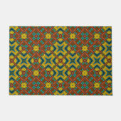 Abstract Hippie Boho Patroon Rustiek Aards Tribal Deurmat (Voorkant)