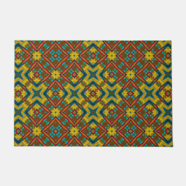 Abstract Hippie Boho Patroon Rustiek Aards Tribal Deurmat