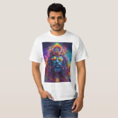 abstract hippy roken DMT, met universum komt O T-shirt (Voorkant volledig)