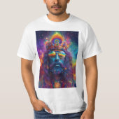 abstract hippy roken DMT, met universum komt O T-shirt (Voorkant)