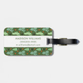 Abstract Hipster Cactus Desert Patroon Bagagelabel (Achterkant horizontaal)