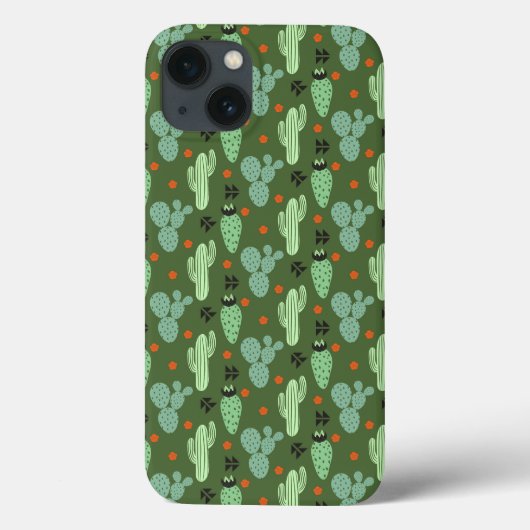 Abstract Hipster Cactus Desert Patroon Case-Mate iPhone Case (Achterkant)