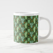 Abstract Hipster Cactus Desert Patroon Grote Koffiekop (Rechts)