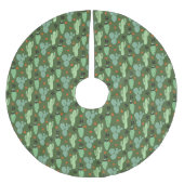 Abstract Hipster Cactus Desert Patroon Kerstboom Rok (Voorkant)