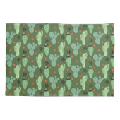 Abstract Hipster Cactus Desert Patroon Kussensloop (Achterkant-Links)