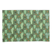 Abstract Hipster Cactus Desert Patroon Kussensloop (Voorkant-Rechts)