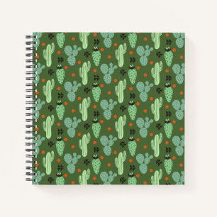 Abstract Hipster Cactus Desert Patroon Notitieboek