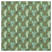 Abstract Hipster Cactus Desert Patroon Stof (Swatch)