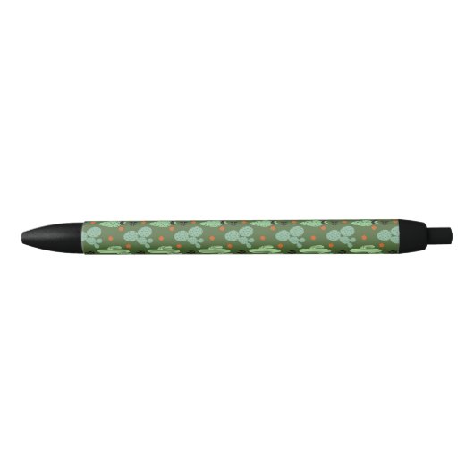 Abstract Hipster Cactus Desert Patroon Zwarte Inkt Pen (Voorkant)