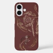 abstract hoesje met goudblad (Achterkant)