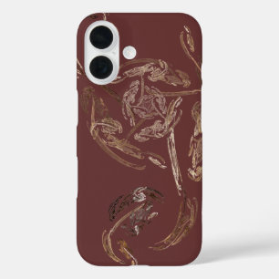 abstract hoesje met goudblad