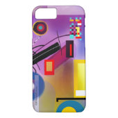 Abstract hoesje van Kandinsky Geïnspireerde iPhone (Achterkant)
