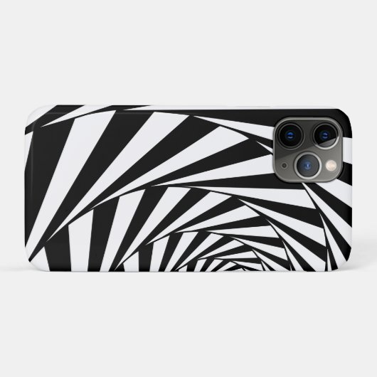 Abstract Hoesje voor zwarte en witte ronddraaiing  (Achterkant (horizontaal))