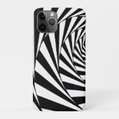 Abstract Hoesje voor zwarte en witte ronddraaiing  (Achterkant)